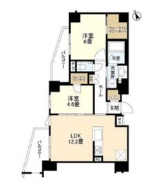 プレシス都立大学 4階 間取り図