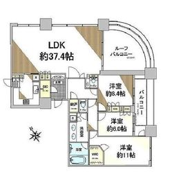 ル・サンク大崎シティタワー 27階 間取り図