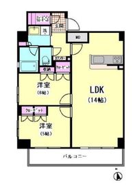 エスティメゾン大井仙台坂 1301 間取り図