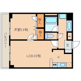 レジディア新川 503 間取り図