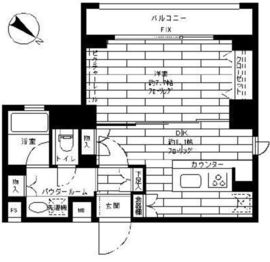 ステージグランデ新川 5階 間取り図