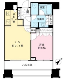 パークコート虎ノ門愛宕タワー 7階 間取り図