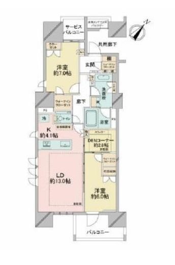 プレミスト日本橋浜町公園 14階 間取り図