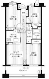 パークビューステージ東陽町 13階 間取り図