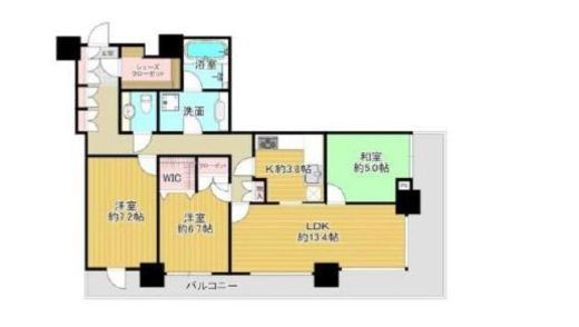 ザ・クレストタワー 30階 間取り図
