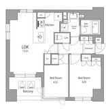 オーパスレジデンス日本橋水天宮 201 間取り図