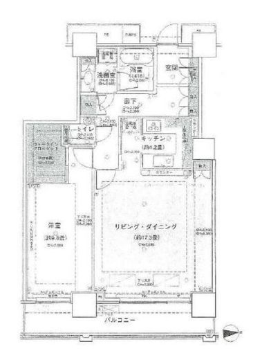 ベイクレストタワー 7階 間取り図