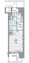 グランド・ガーラ銀座 8階 間取り図