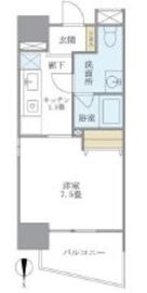 マイプレジール広尾 1005 間取り図