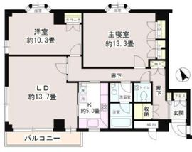 南青山コートヒルズ 2階 間取り図