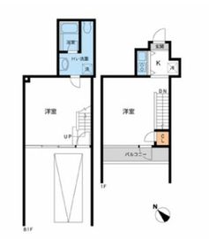 FLEG赤坂 102 間取り図