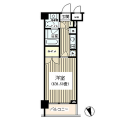 ノナプレイス渋谷富ヶ谷 206 間取り図