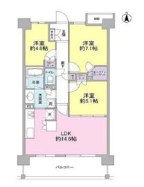 アンビエンテ経堂 405 間取り図