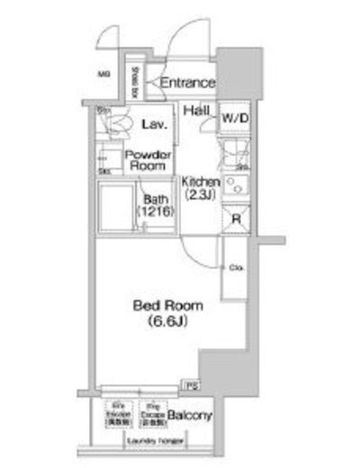 コンフォリア麻布EAST 904 間取り図