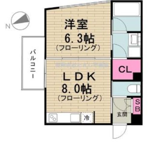 シルバラードNo.4 403 間取り図