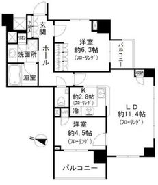 クオリア南麻布 11階 間取り図