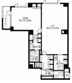 ストーリア赤坂 101 間取り図