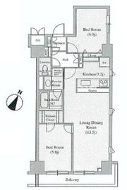 クレジデンス東銀座 901 間取り図