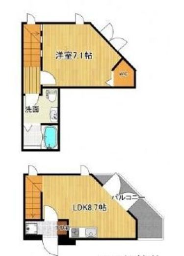 ラピス赤坂2 4階 間取り図