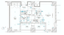 ザ・タワー芝浦 16階 間取り図