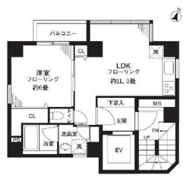 パディホームズ九段南 201 間取り図