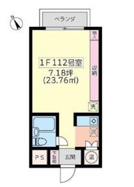 パークサイド六本木 1階 間取り図