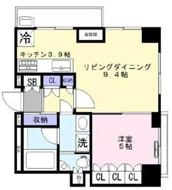 ジェントルエア神宮前 8階 間取り図