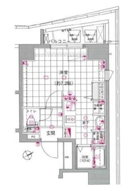 ラグジュアリーアパートメント恵比寿 6階 間取り図