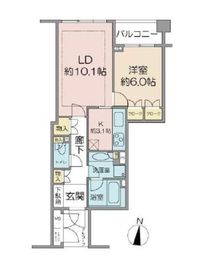 レジオン白金クロス 2階 間取り図