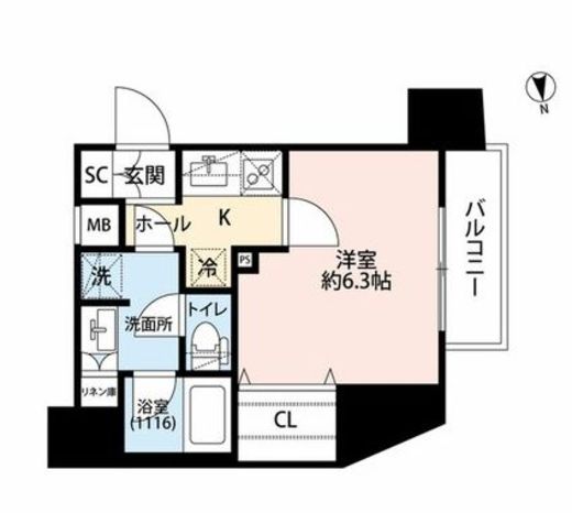 プレール・ドゥーク元浅草 301 間取り図