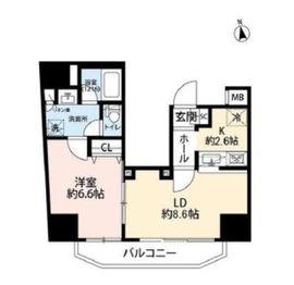 プレール・ドゥーク元浅草 6階 間取り図
