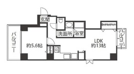 ブレアハウス 201 間取り図