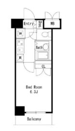 LaSante広尾 (ラサンテ広尾) 708 間取り図