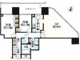 二子玉川ライズタワー 10階 間取り図