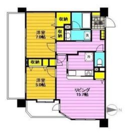 ライオンズマンション高輪 4階 間取り図