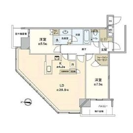 THE TOYOSU TOWER 23階 間取り図