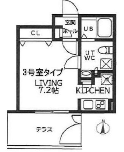 ブランシェ高田馬場 403 間取り図