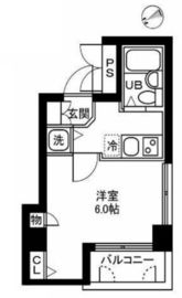 ラグーンシティ芝公園 6階 間取り図