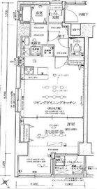 フォセット月島 5階 間取り図