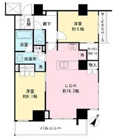 IBIS市ヶ谷 (アイビス市ヶ谷) 208 間取り図