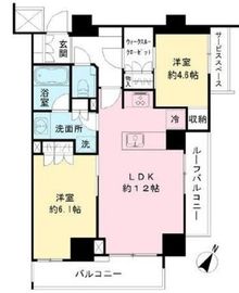 IBIS市ヶ谷 (アイビス市ヶ谷) 406 間取り図