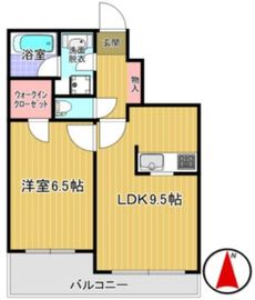 ライオンズ四谷タワーゲート 14階 間取り図