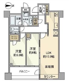 グレンパーク駒場 3階 間取り図