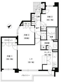 エスティメゾン巣鴨 503 間取り図