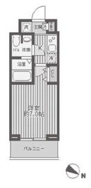 レジディア蒲田 1003 間取り図