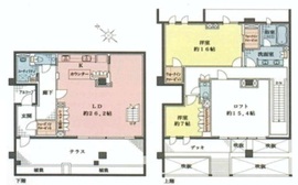 プラウド松濤 1階 間取り図