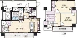 セントパレス西神田 9階 間取り図