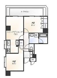 ランドステージ白金台 4階 間取り図