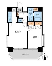 スペーシア池尻大橋 603 間取り図