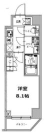 S-RESIDENCE三田慶大前 (エスレジデンス三田慶大前) 601 間取り図